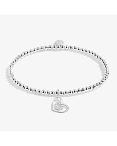 Joma Jewellery A Little 'Kind Heart' Bracelet In Silver Plating